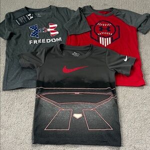 Nike and Under Armour Kids Graphic t shirt